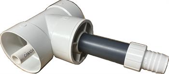 Flow Balancing TEE 4" x 4" x 2" PVC BDS hxhxi