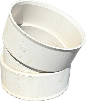 ELBOW 22.5' x 12" PVC bxb
