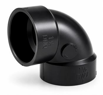 90' ELBOW 1.25" ABS hxh