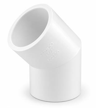 45' ELBOW 12" PVC S40W ss 
