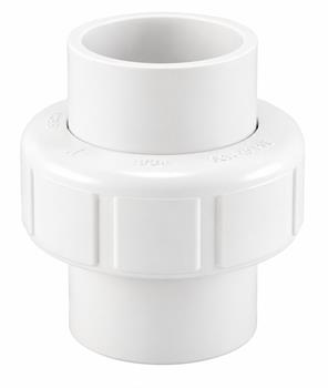 UNION 2.5" PVC S40W ss