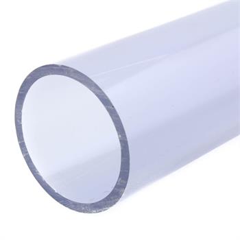 3" x 10' PVC Schedule 40 CLEAR Pipe - Plain End