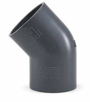 45' ELBOW 10" PVC S80 ss