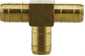 TEE 5/16" ID HOSE BRASS iii