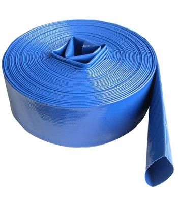 BLUE PVC LAY-FLAT 8" Disch Hose 