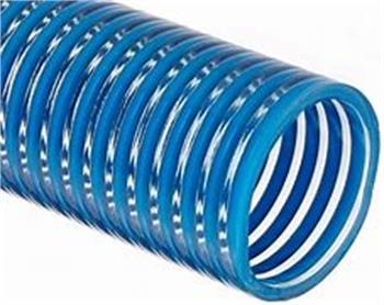 SATURN SUCTION HOSE 2.5" Clear PVC/Blue 75 psi