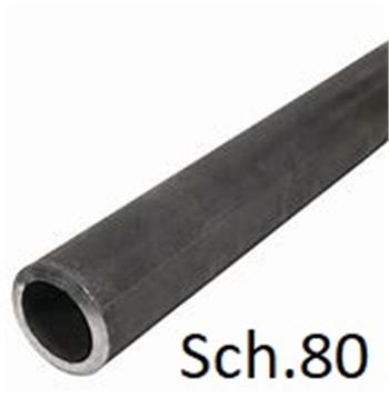 Steel Pipe 1.5" S80 Blk PE