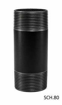 NIPPLE 3/4" x 4" XHD BLK