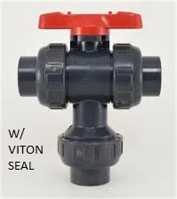 CHEMLINE MP 1.5" CPVC sss Type 23, L-Port, Viton