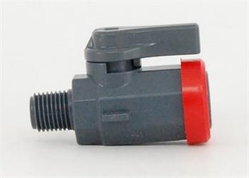 Lab Cock 1/4" PVC MTxFT