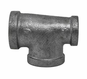 TEE 1.5" x 1" x 1.5" Galv