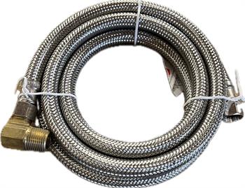 Dishwasher Hose 48" - 3/8"F comp x 3/8" 90 Deg MIP	
