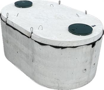 45T LP SEPTIC TANK 4,500L CSA 20"D PL Risers PS Boots 