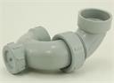 P-TRAP 1.5" PVC DWV hh w/nut/cleanout