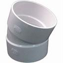ELBOW 22.5' x 8" PVC BDS hxh