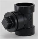 C/O TEE w/p 1.5" ABS hxhxp