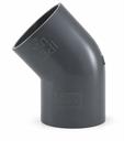 45' ELBOW 1/2" PVC S80 ss