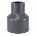 COUPLING 4" x 3" PVC S80 hxh