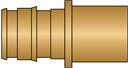 1/2" PEX F1960 × 1/2" M/Sweat No Lead Brass Adapter