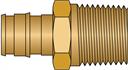 1/2" PEX F1960 × 1/2" MNPT No Lead Brass Adapter