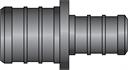 3/4" × 1/2" PEX HPP Coupling