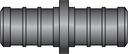 1/2" × 1/2" PEX No Lead Brass Coupling