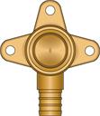 1/2" PEX × 1/2" FNPT Drop Ear No Lead Brass Elbow
