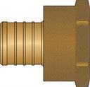 1" PEX × 1" FNPT No Lead Brass Adapter
