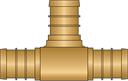 1/2" × 1/2" × 1/2" PEX No Lead Brass Tee
