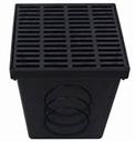 POLYLOK CATCH BASIN 9" Sq w/grate & 2 seals 