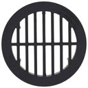 4" ROUND GRATE Black PDB-4G