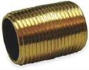 NIPPLE 1/4" x CLOSE Brass