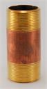 NIPPLE 1/4" x 4" Brass
