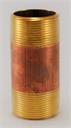 NIPPLE 1.25" x 4" Brass
