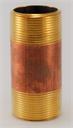 NIPPLE 1.25" x 6" Brass