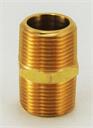 HEX NIPPLE 1/8" x CLOSE Brass