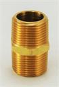 HEX NIPPLE 1/2" x CLOSE Brass