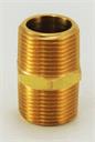 HEX NIPPLE 3/4" x CLOSE Brass