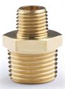 HEX NIPPLE 1/4" x 1/8" Brass