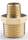 HEX NIPPLE 3/8" x 1/4" Brass