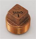 PLUG 3/4" Cored Brass