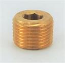 PLUG Countersunk 1/4" Brass