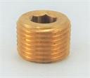 PLUG Countersunk 1/2" Brass