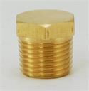 PLUG 1/8" HEX Brass