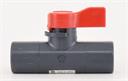 PVC LAB COCK 1/4" FTxFT CHEMLINE -EPDM