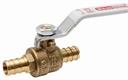 1/2" PEX F1807 No Lead Brass Ball Valve, Full Port