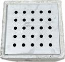 GRATE 12"sq 1/4" Stainless 25 x 1/2" perf for CB-1217