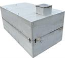 CONCRETE CISTERN 4200 gal w/ STAINLESS RISER COVER