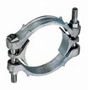 DOUBLE BOLT CLAMP 8" #875 Plated, 8-1/4" --> 8-7/8"