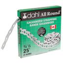 STRAPPING 3/4" x 25' Galv 24ga, w / holes